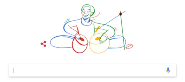 Google ने डूडल बनाकर लच्छू महाराज को किया याद - Lacchu Maharaj, Google Doodle, famous tabla player,लच्छू महाराज, गूगल डूडल, प्रसिद्ध तबला वादक