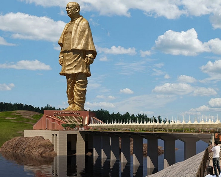 Statue of Unity। गुजरात में स्टेच्यू ऑफ यूनिटी की दर्शक गैलरी में पानी घुसा - Statue of Unity