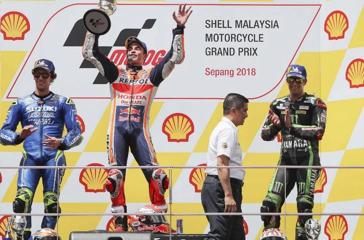 70वीं जीत के साथ मार्केज बने मलेशिया ग्रांप्री चैंपियन