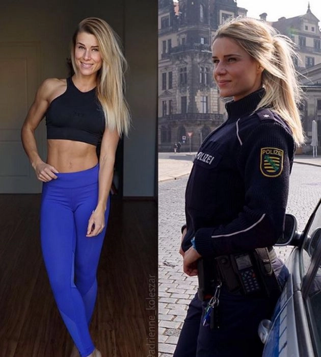 #Adrienne Koleszar દુનિયાની સૌથી સુંદર મહિલા પોલીસ અધિકારીને તેમના ફોટા સોશિયલ મીડિયા પર શેયર કરતા મળ્યું નોટિસ