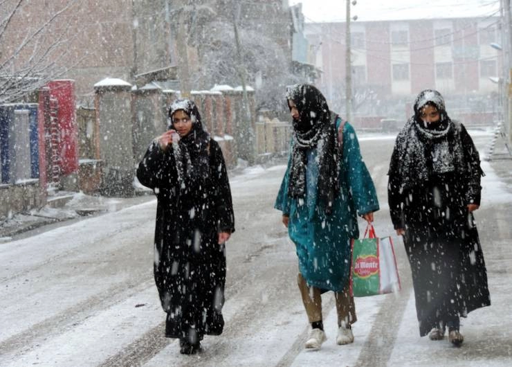 ठंड का कहर, श्रीनगर में तापमान शून्य से नीचे - cold effect : temperature of Srinagar falls below zero