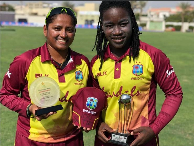 विंडीज महिला टीम ने पाकिस्तान के 100वें टी-20 मैच के जश्न के रंग में भंग डाला - West Indies Women Cricket