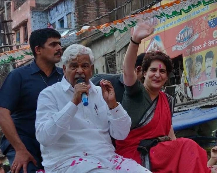 Priyanka Gandhi। लोकसभा चुनाव 2019 : कानपुर में प्रियंका गांधी का रोड शो, केंद्र सरकार पर लगाया धोखा देने का आरोप - Priyanka Gandhi's Roadshow