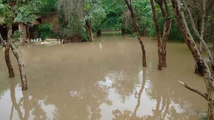 UP में बाढ़ में डूब रहे बच्चे को बचाने में पिता की गई जान - Father killed in saving child drowned in flood in UP
