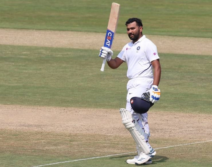 दूसरे टेस्ट मैच में रोहित का शानदार शतक - Rohit Sharma shines in first session of second day