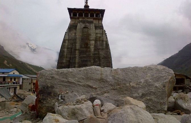 केदारनाथ मंदिर के पीछे की शिला का रहस्य बरकरार, नाम पड़ा भीम शिला