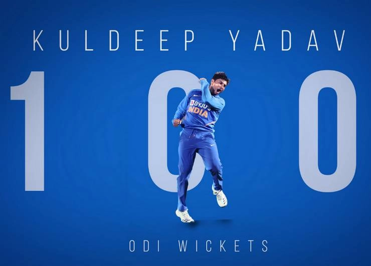 राजकोट वनडे में Kuldeep Yadav बने सबसे तेज 100 विकेट लेने वाले भारतीय स्पिनर