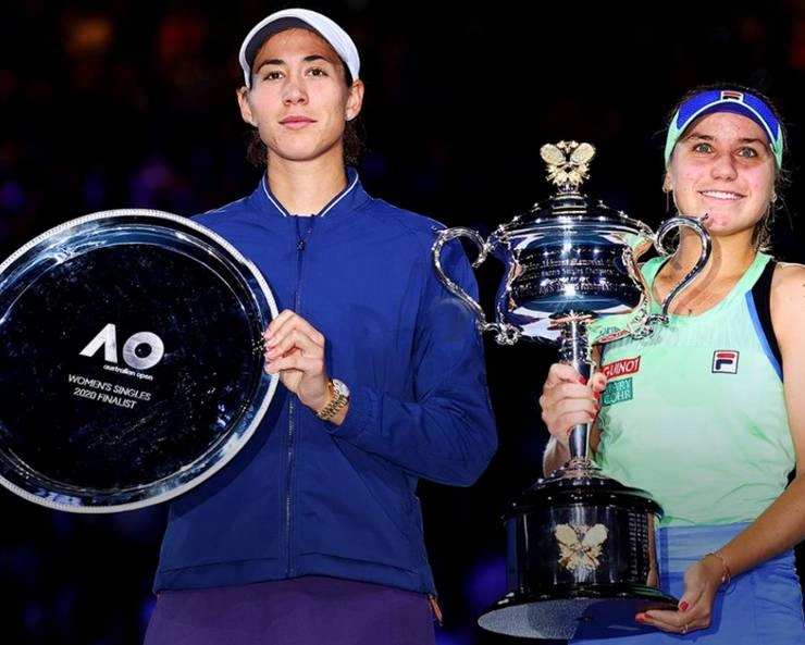 केनिन ने अपने करियर का पहला ग्रैंड स्लैम जीतकर मुगुरुजा का सपना तोड़ा - Sophia Kenin defeats Muguruza as Australian Open champion