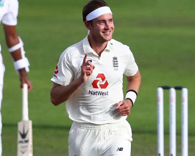 ब्रॉड के 'छक्के' ने वेस्टइंडीज को झकझोरा, तीसरे टेस्ट पर इंग्लैंड ने कसा शिकंजा - Broad took 6 wickets, England strong in third test