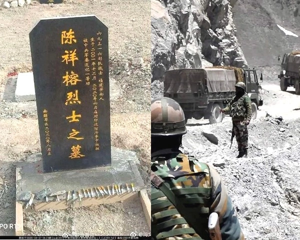 गलवान में चीनी सैनिकों के मारे जाने के सबूत, ग्रेवस्टोन की तस्वीरें हुई वायरल - Picture of Chinese soldier tombstone goes viral on social media