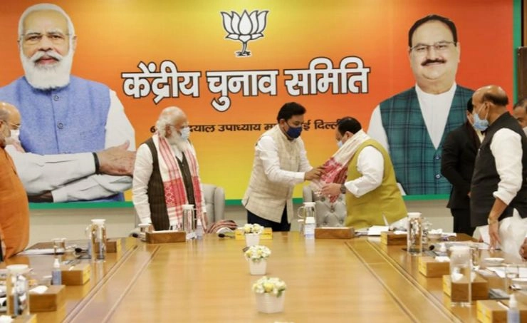 भाजपा की केंद्रीय चुनाव समिति की बैठक में बाकी बचे उम्‍मीदवारों के नामों पर चर्चा - PM Modi, HM Amit Shah attend BJPs CEC meeting to finalise remaining candidates for West Bengal polls