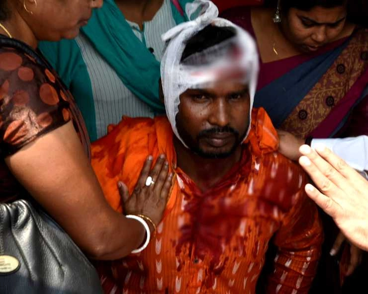 नंदीग्राम में केन्द्रीय मंत्री धर्मेन्द्र प्रधान की रैली में हमला, भाजपा कार्यकर्ता घायल - attack on Union Minister Dharmendra Pradhan's rally in Nandigram, BJP worker injured