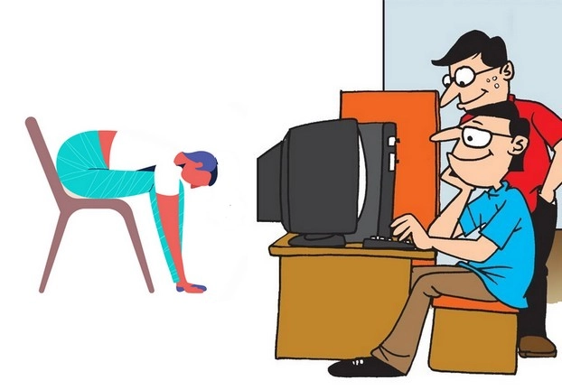 Yoga Tips | कंप्यूटर पर 8 घंटे कार्य करने के 10 नुकसान, 5 बचाव और 10 योगा टिप्स