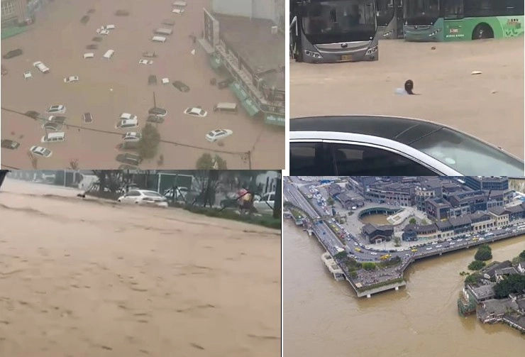 चीन में बाढ़ से हाहाकार, 1 घंटे में गिरा 8 इंच पानी, सुरंग में फंसे 13 मजदूरों की मौत - Flood in China, 8 inch rain in 1 hour