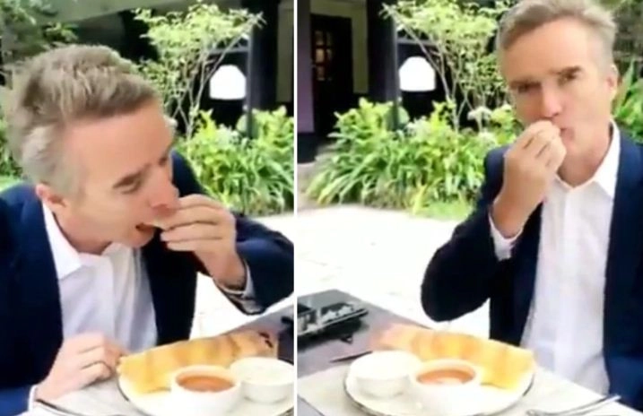 जब  ब्रिटिश हाई कमिश्नर ने पोल कर पूछा... डोसा कांटा-छुरी से खाऊं या हाथ से? - Viral Video, British High Commissioner Alex Ellis