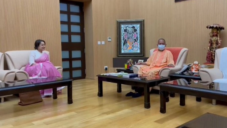 CM योगी से मिलीं कंगना रनौत, इस बात का दिया धन्‍यवाद... - Kangana Ranaut met Chief Minister Yogi Adityanath