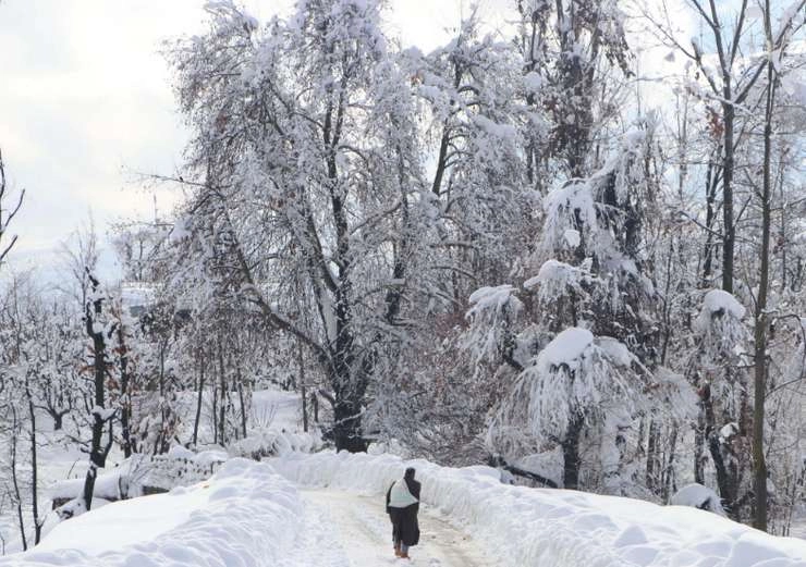 जम्मू-कश्मीर में बेमौसम हिमपात से शीतलहर, चिनाब घाटी के खानाबदोशों को नुकसान का डर