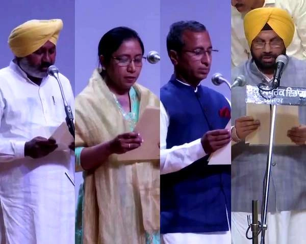 भगवंत मान की टीम में शामिल हुए 10 मंत्री, बलजीत कौर एकमात्र महिला - 10 ministers join Bhagwant Mann's team, Baljeet Kaur the only woman