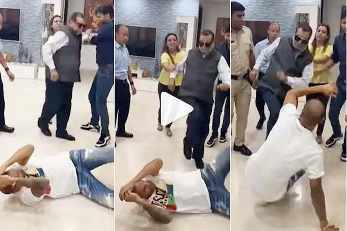 प्लेऑफ में क्वालिफाय ना करने के कारण शिखर धवन पिटे अपने पिताजी से (वीडियो) - Shikhar Dhawan knocked out by dad after being knocked out from playoff