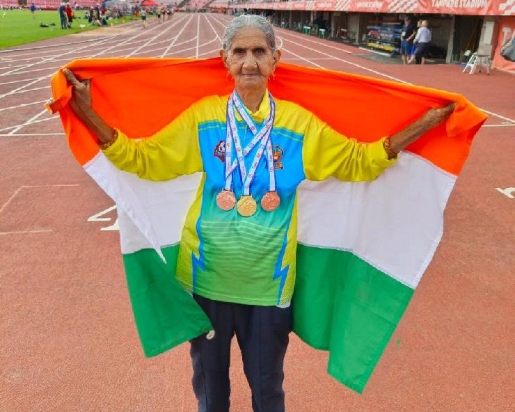94 साल की दादी, भगवानी देवी ने 3 मेडल जीतने के लिए रोज लगाई इतने ही किमी की दौड़
