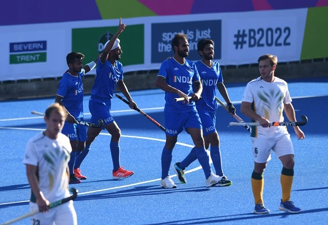 लगातार तीसरी बार Commonwealth Games के फाइनल में पहुंची पुरुष हॉकी टीम, द.अफ्रीका को 3-2 से हराया