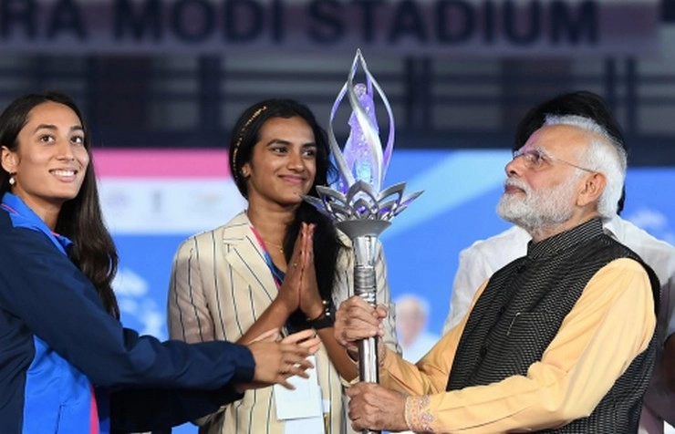 PM मोदी ने किया 36वें राष्ट्रीय खेलों का शुभारंभ - Prime Minister Narendra Modi inaugurated the 36th National Games