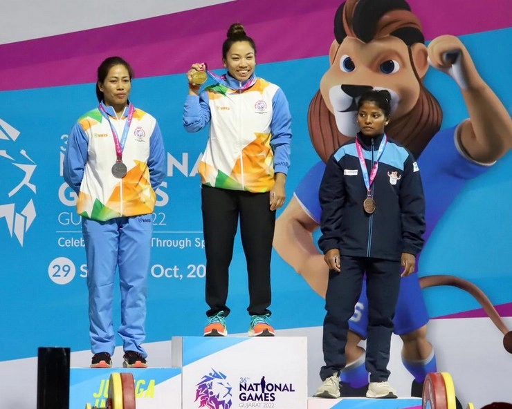 National Games 2022 : राष्ट्रीय खेलों में गुजरात की इलावेनिल को स्वर्ण, एथलेटिक्स में 9 रिकॉर्ड टूटे
