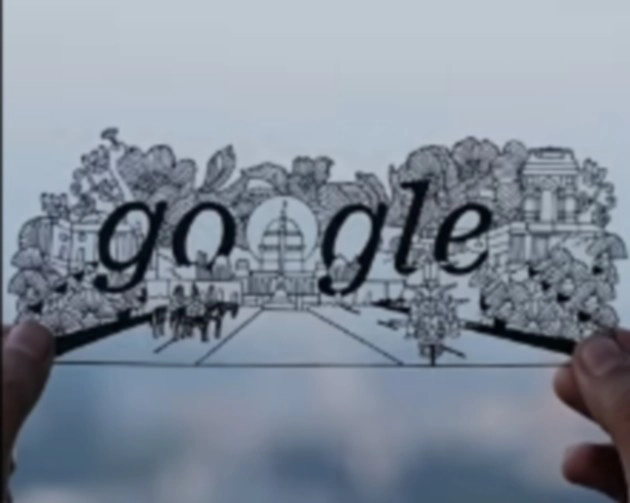 गूगल ने मनाया भारत का गणतंत्र दिवस, ‘हैंड-कट पेपर’ कला से दिखाई परेड