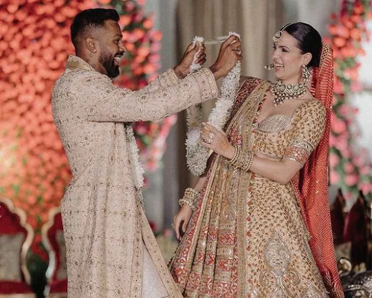 क्रिश्चियन के बाद नताशा स्टेनकोविक और हार्दिक पंड्या ने हिंदू रीति-रिवाज से की शादी, तस्वीरें वायरल | natasha stankovic married again with hardik pandya hindu rituals wedding photos goes viral