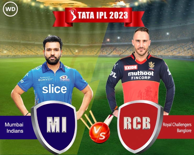 IPL 2023 में रॉयल चैलेंजर्स बैंगलोर ने मुंबई इंडियन्स को 8 विकेटों से हराया