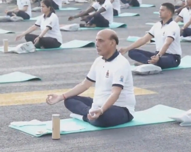 rajnath singh on international yoga day