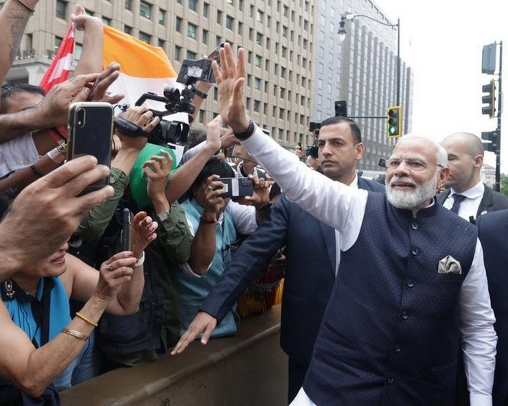 अमेरिका यात्रा के दूसरे चरण में वॉशिंगटन पहुंचे प्रधानमंत्री मोदी - Prime Minister Narendra Modi reached Washington in the second leg of US tour