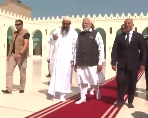 1000 साल पुरानी अल हकीम मस्जिद पहुंचे पीएम मोदी, क्या है इसका भारत कनेक्शन - PM Modi visits Al-Hakim Mosque in Egypt