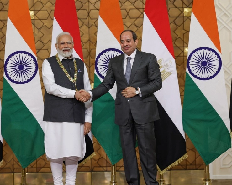 PM Modi को मिला मिस्र का सर्वोच्च सम्मान, 'ऑर्डर ऑफ द नाइल' से नवाजा गया - Prime Minister Narendra Modi conferred with Egypt's highest honor Order of the Nile