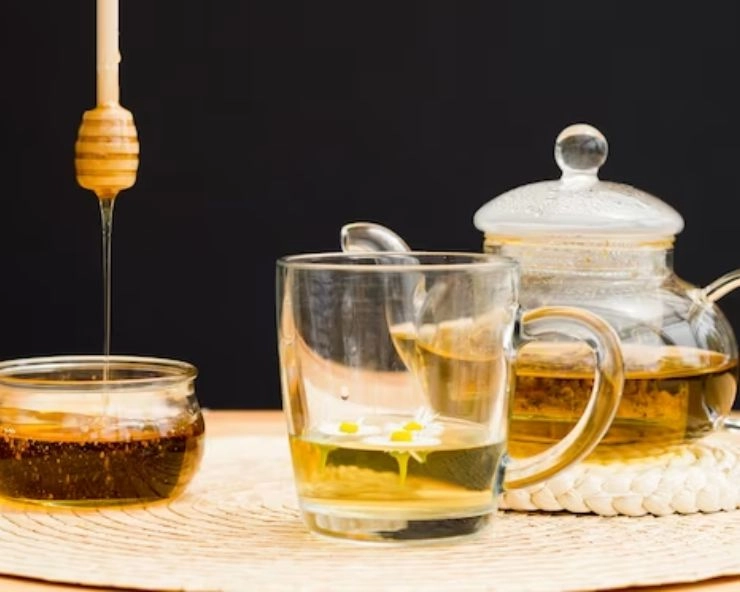 honey with lukewarm water 