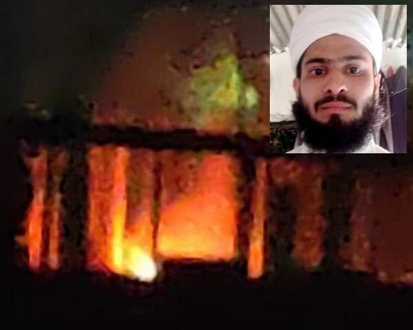 नूंह हिंसा के बाद गुरुग्राम में मस्जिद जलाई, नायब इमाम की हत्या - mosque burns in gurugram after nooh violence