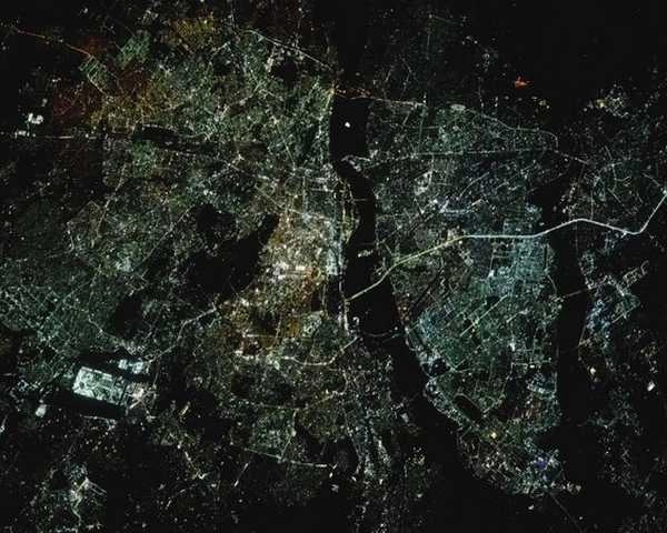 Picture of Delhi from space