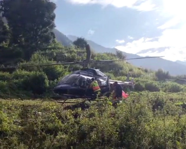 Uttarakhand : मदमहेश्वर घाटी में फंसे 128 लोगों का हेलीकॉप्टर से किया रेस्क्यू - 128 people trapped in Madmaheshwar valley were rescued by helicopter