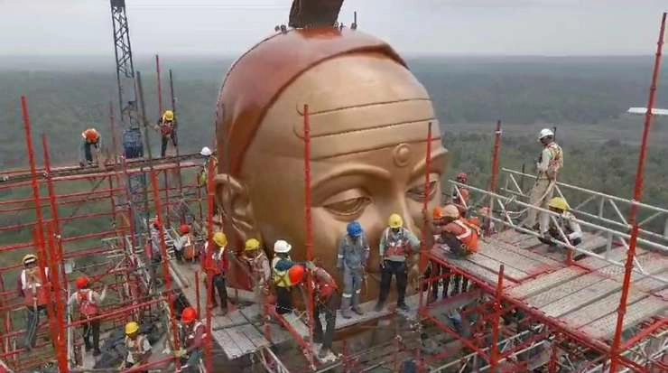 CM शिवराज 21 सितंबर को करेंगे आदि शंकराचार्य की 108 फुट ऊंची प्रतिमा का अनावरण - Adi Shankaracharya's statue unveiled on September 21