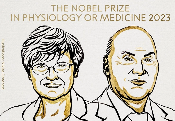 Nobel Prize 2023 : कोविड की वैक्सीन बनाने वाले कैटालिन कारिको और ड्रू वीसमैन को मिला मेडिसिन का नोबेल पुरस्कार - Katalin Kariko, Drew Weissman Get Nobel Prize For Medicine