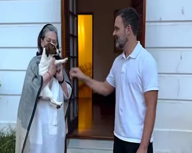 राहुल गांधी ने मां को गिफ्ट में दी नूरी, क्यों नाराज हुई ओवैसी की पार्टी? - Controversy over Rahul Gandhi's pet dog