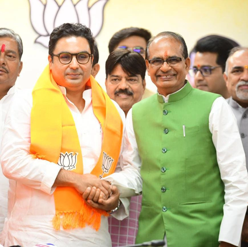 विंध्य में कांग्रेस को बड़ा झटका,श्रीनिवास तिवारी के पौत्र सिद्धार्थ तिवारी भाजपा में शामिल - Siddharth Tiwari joins BJP in Madhya Pradesh