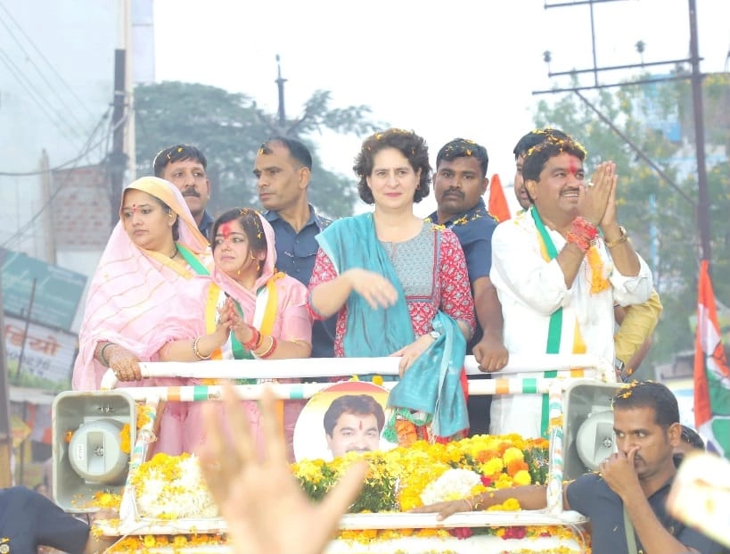 MP की जनता को हनुमान बनकर कांग्रेस की  सरकार वापस लाना है: प्रियंका गांधी