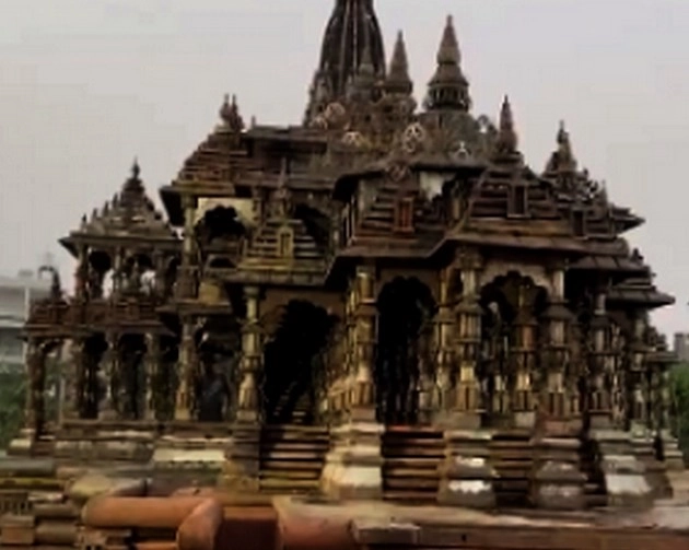 इंदौर में 21 टन लोहे के कबाड़ से बनाया राम मंदिर - Ram temple built from iron scrap in Indore