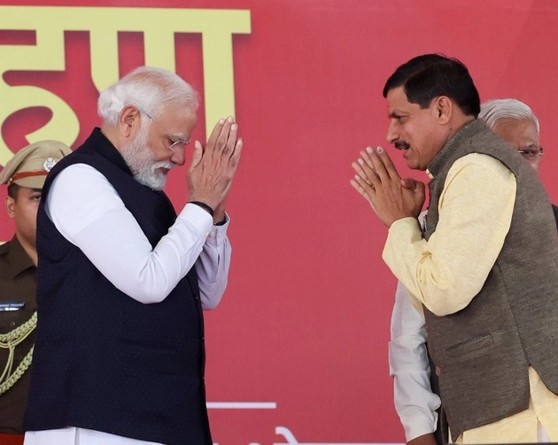 mohan yadav with PM Modi