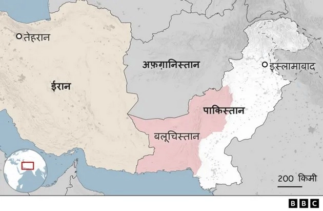 iran pakistan map