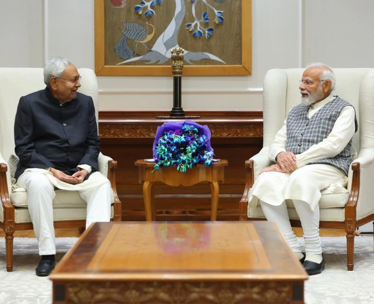 PM मोदी से मुलाकात के बाद नीतीश कुमार ने कहा- अब कभी राजग नहीं छोड़ेंगे - cm nitish kumar meets pm narendra modi first meeting after formation of new government in bihar