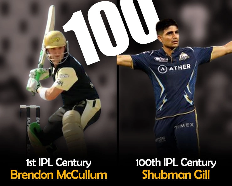 IPL में शतकों का शतक: मैकुलम के नाम पहली सेंचुरी तो गिल के नाम 100वां शतक, जानें सारे रिकॉर्ड - 1st century brendon mccllum 100th century shubman gill, know all ipl century records