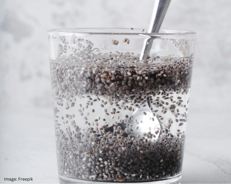 Coconut Water With Chia Seeds