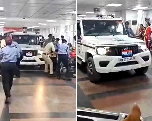 AIIMS Rishikesh की छठवीं मंजिल के वार्ड में पहुंची पुलिस की गाड़ी, मरीज हैरान, आखिर ऐसा क्‍या हुआ? - AIIMS Rishikesh police van reached in hospital